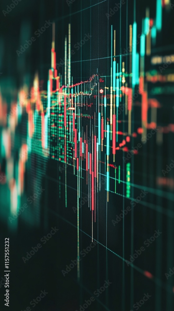 Aufkleber digital chart showing microstrategy's stock market performance compared to bitcoin volatility