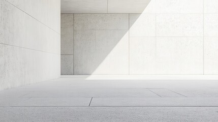 Obraz premium Textured White Granite Slab with Subtle Beige Tones