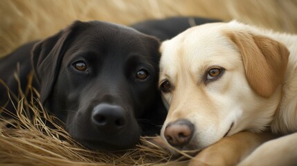 Canine companions provide unconditional love and loyalty.