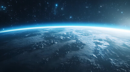 Ethereal display of the aurora borealis lighting up icy landscapes from space, aurora borealis, northern lights. Borealis. Illustration