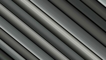 Obraz premium Grey Striped Background - Diagonal Dark Stripes