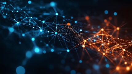 Abstract network connection background