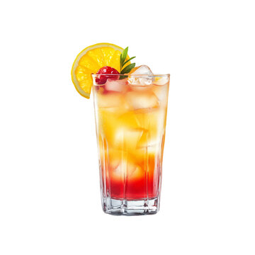 Cocktail Vector isolated or on white background. Mocktail. Summer soda