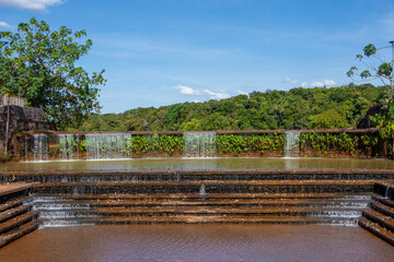 View of cascade at Cesamar Park in the city of Palmas - Palmas, Tocantins, Brazil