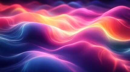 Obraz premium Abstract Colorful Waves Flowing Energy Design