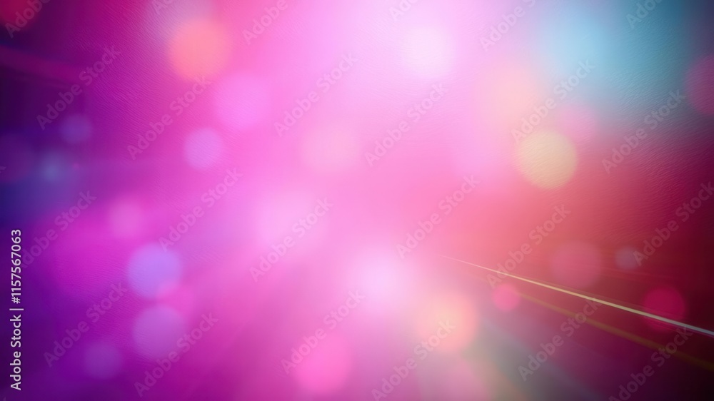 Poster vibrant abstract background with colorful bokeh lights and radiant rays for creative design projects