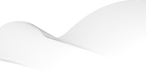 Wave with lines created using blend tool. Curved wavy line. Digital frequency track equalizer. Abstract colorfull wave element for design Stylized line art background.Vector illustration.
