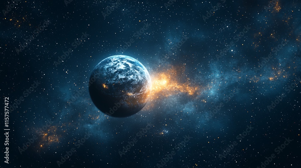Poster an abstract holographic world globe with numerous connection points representing social media and li