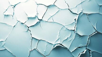 Dry cracked earth showing signs of drought and environmental change in summer