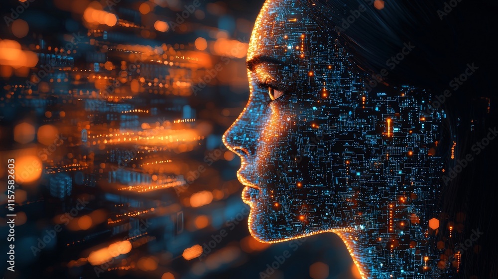 Poster the advent of ai in stock management is reshaping industries by improving efficiency, precision, and