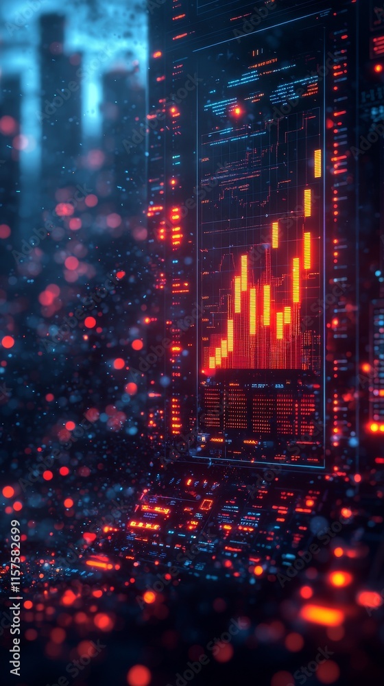 Poster automated vertical data analytics using ai technology, covering big data, business analytics, and st