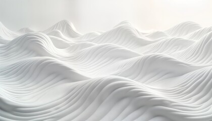 Fototapeta premium Abstract seamless white wave pattern. Minimalist design. Smooth, elegant. Abstract geometric texture. Clean, modern. Stylish background. Contemporary, sophisticated. Elegant, serene. Subtile, refined.