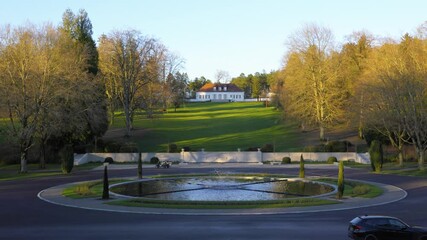 White cross alignment in american cemetery in Romagne under Montfaucon