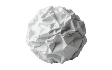Fototapeta premium crumpled paper isolated on white background 