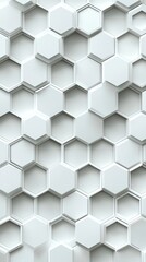 Naklejka premium Hexagonal patterned design in metallic tones creates a modern aesthetic