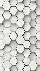 Fototapeta premium Hexagonal patterned design in metallic tones creates a modern aesthetic