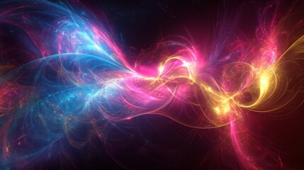 Obraz premium Abstract colorful nebula background