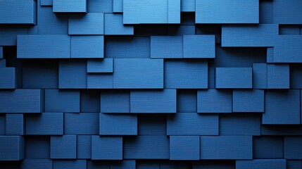 Textured Blue Blocks Background for Modern Design and Art Projects