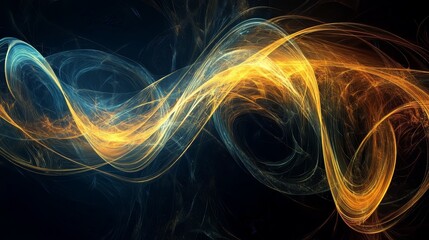 Naklejka premium Abstract swirling light energy, vibrant colors