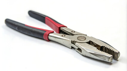 Metal plier tool isolated on a white background