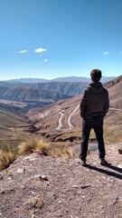 curvas da estrada Cuesta de Lipán (RN 52), argentina