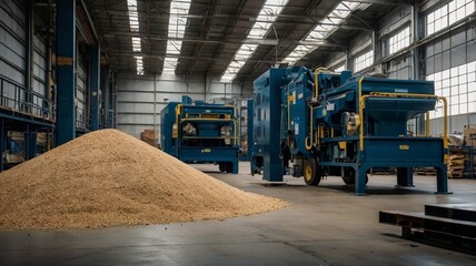 forklift in a factory