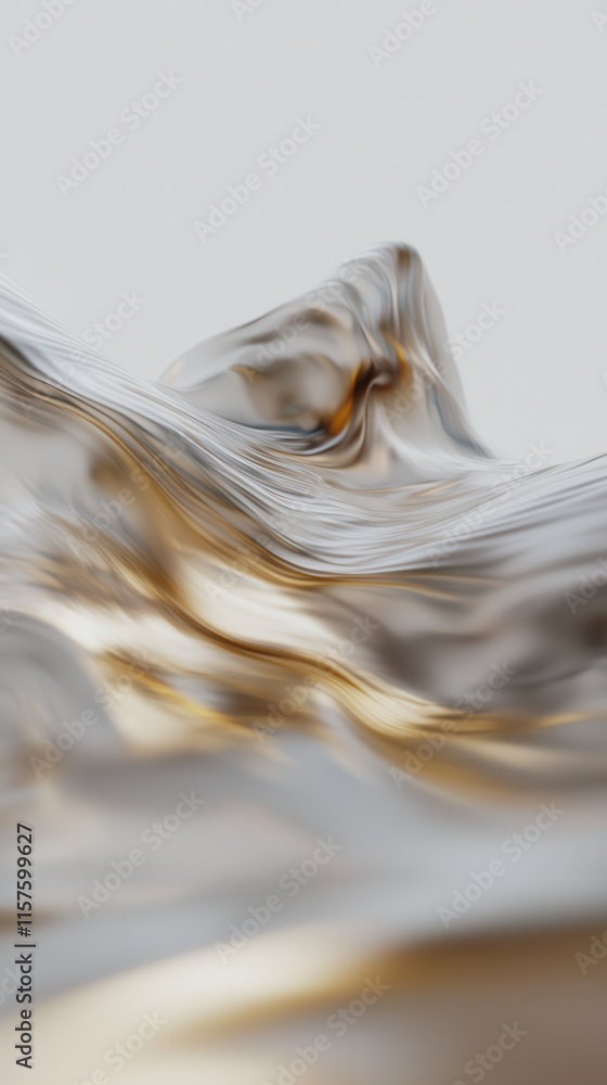 Poster fluid dynamics artistry abstract water texture digital high-resolution design serene atmosphere clos