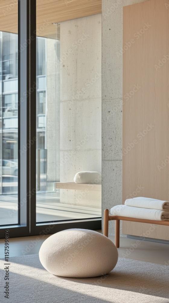 Poster office wellness competition event modern workspace high-resolution textures minimalist environment c