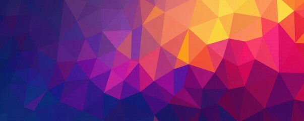 Obraz premium Abstract triangular mosaic, gradient color shift , sharp, digital