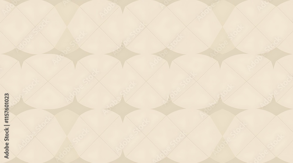 Poster creamy beige oval pattern: elegant and subtle texture for design projects