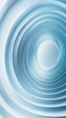Elegant spirals of soft blue curves create a calming abstract design