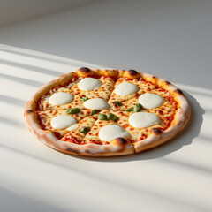 Steaming Hot Gourmet Pizza in the Spotlight"