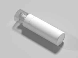 3D render, foam pump bottle mockup