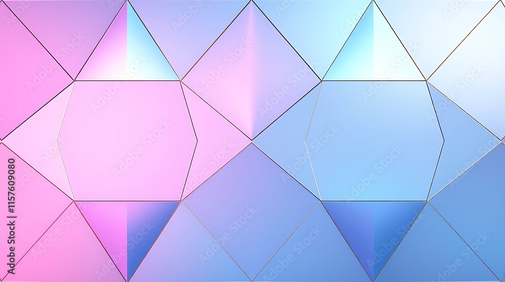 Poster pastel geometric pattern: abstract background with pastel pink and blue geometric shapes. modern, el