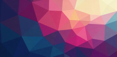Fototapeta premium Subtle gradient hexagons, low-poly effect, muted tones, serene, design, shapes
