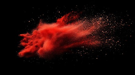 Stunning Red Powder Explosion Graphic Design