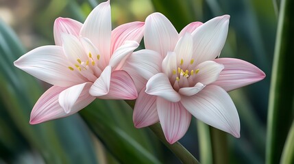 Fototapeta premium Vivid Flower Close up in a Gorgeous Outdoor Garden Setting