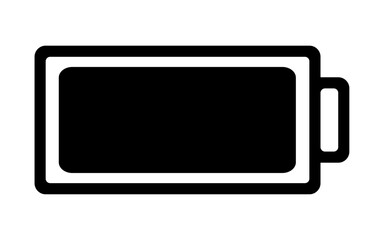 battery full icon Horizontal vector illustration