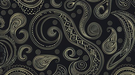 paisley pattern wallpaper