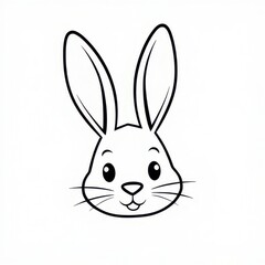Obraz premium rabbit head icon vector