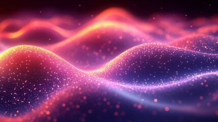 Mesmerizing Waves of Light and Color Creating Dynamic Patterns