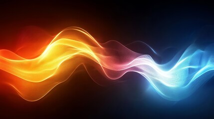Obraz premium Abstract fiery and icy waves background
