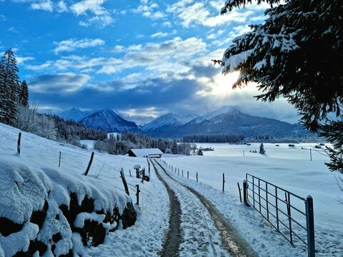 winter in the mountains, Oberstdorf 