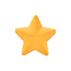 Yellow star for ranking, rating or review services and businesses. SVG transparent file.