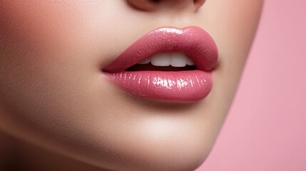 Obraz premium Close up lips of woman