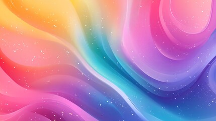 Abstract pastel holographic blurred grainy gradient banner background texture. 