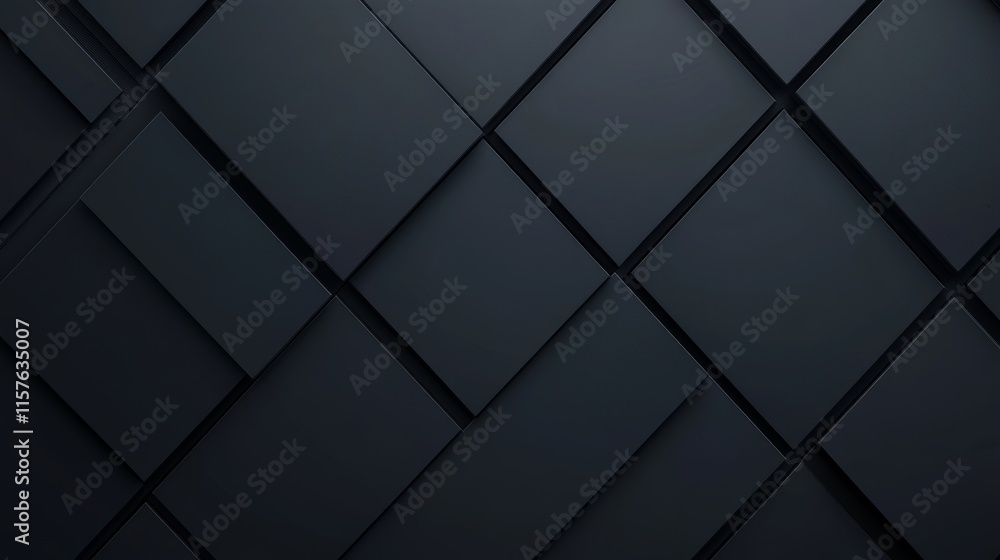 Poster dark gray diamond pattern background