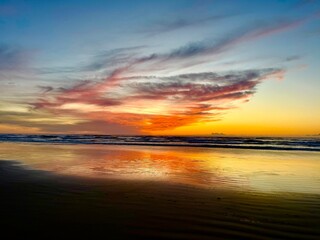 Obraz premium Sunset on Cannon Beach, Oregon