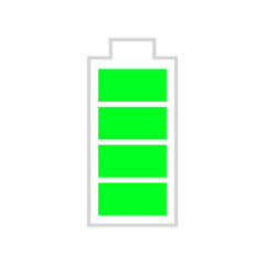 battery icon Vertical vector illustration