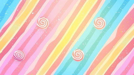 Fototapeta premium Candy stripe patttern wallpaper
